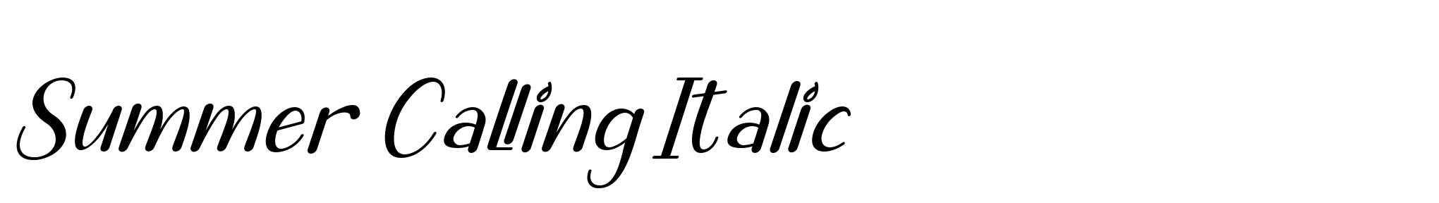 Summer Calling Italic image